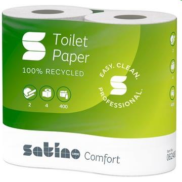 Satino Comfort toiletpapier 10x4rol 2-lgs wit Ecolabel/FSC