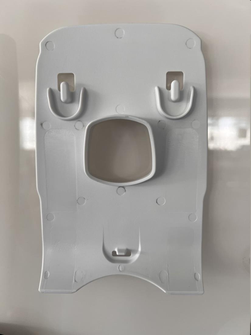Greenbrush Backplate Circulair tbv Toiletgarnituur WIT