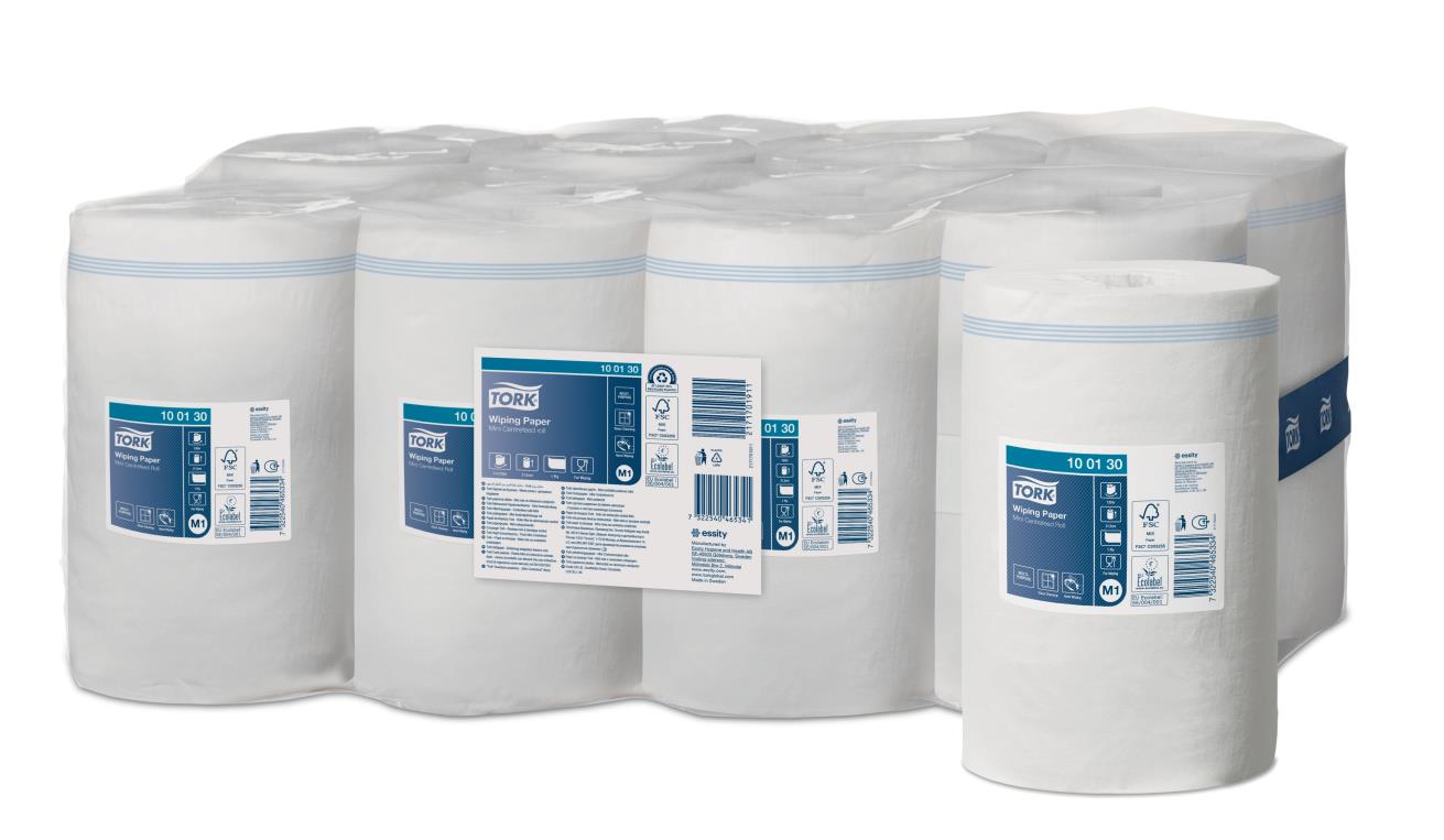 Tork Poetsrol 1-lgs mini Advance Wiper wit (M1)