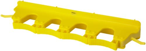 Vikan Ophangsysteem 4 klemmen + 2 haakjes, Geel