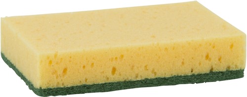 Schuurspons groen/geel groot 140x95x28 (10st.)