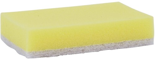 Schuurspons geel/wit groot 140x90x28 (10st.)