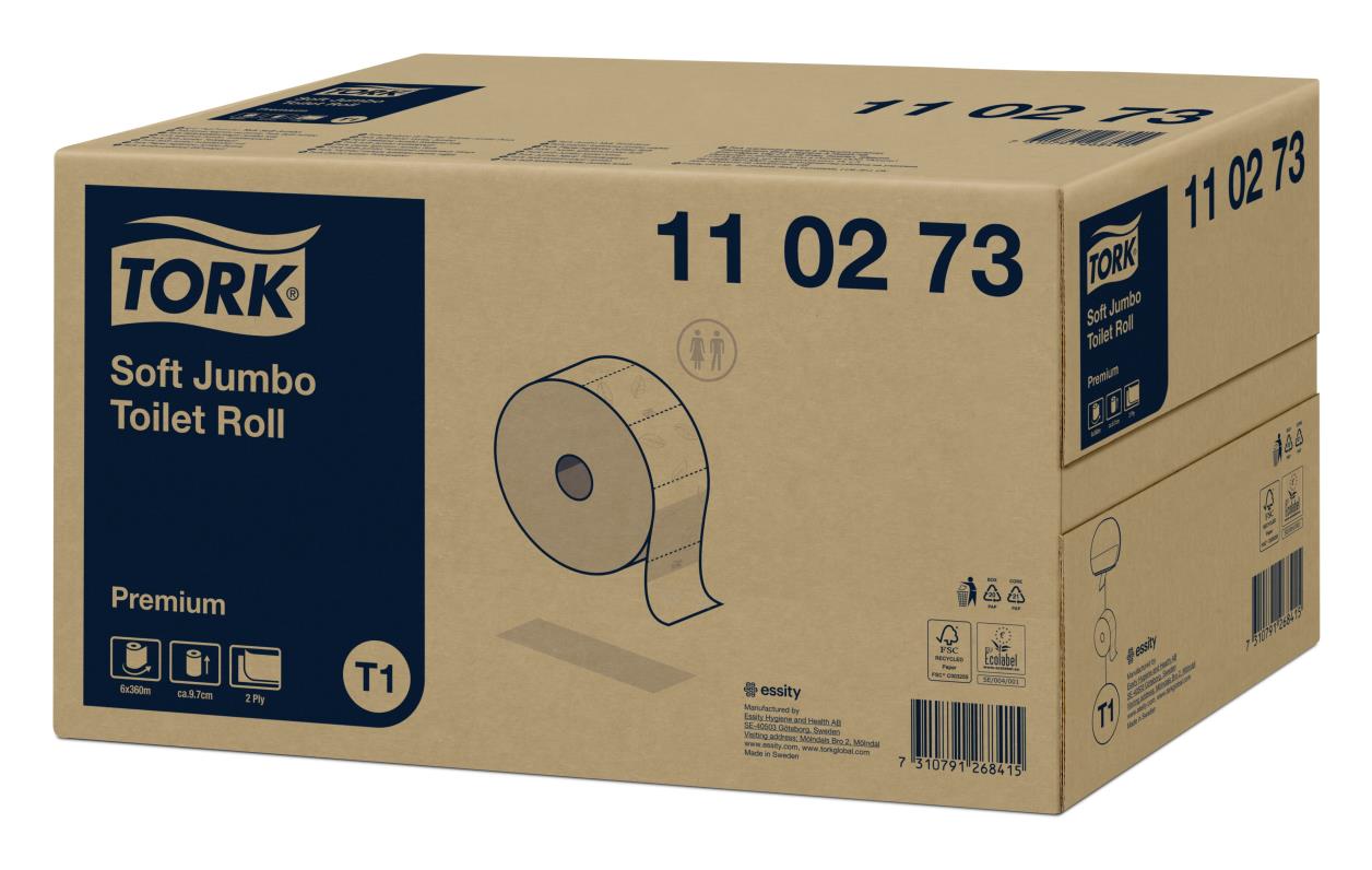 Tork Soft Jumbo 2-lgs toiletrol wit 6 rol á 360m. (T1)