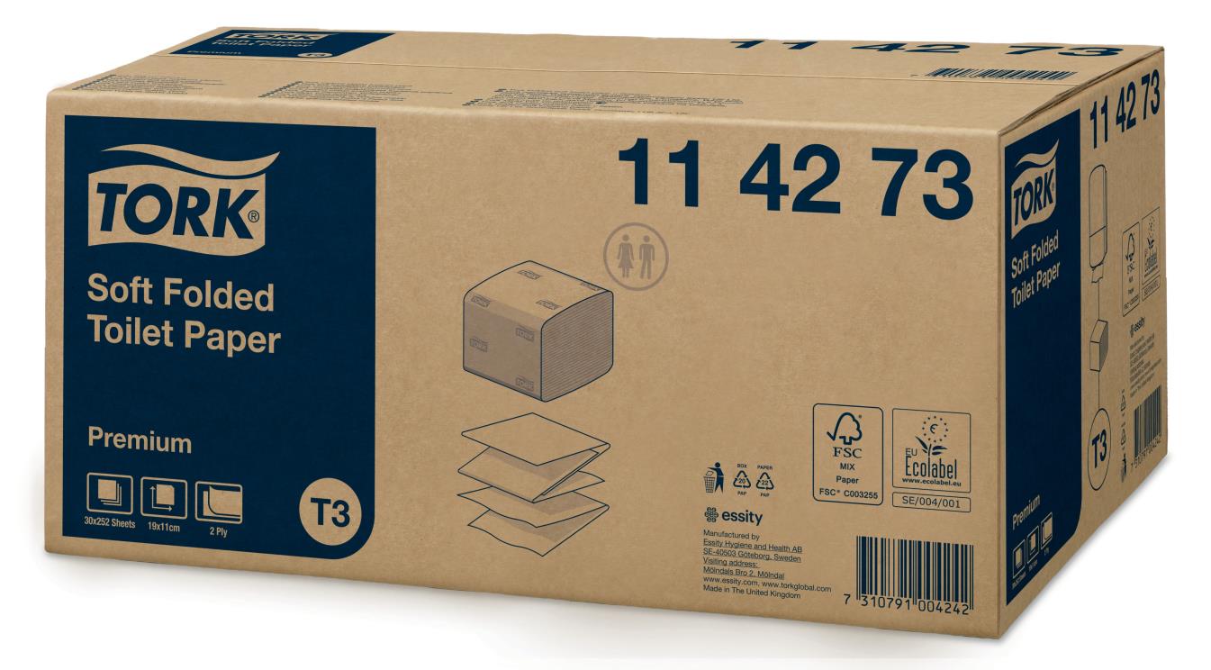 Tork Soft Folded toiletpapier 2-lgs wit 30x252V (T3)
