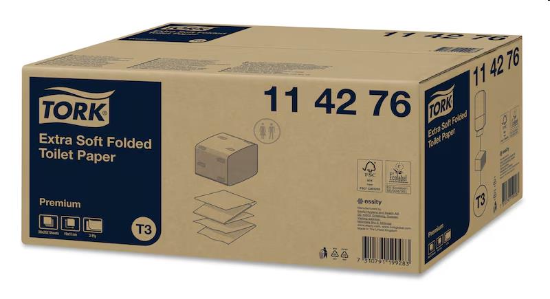 Tork Extra Zacht Gevouwen Toiletpapier Premium (T3)