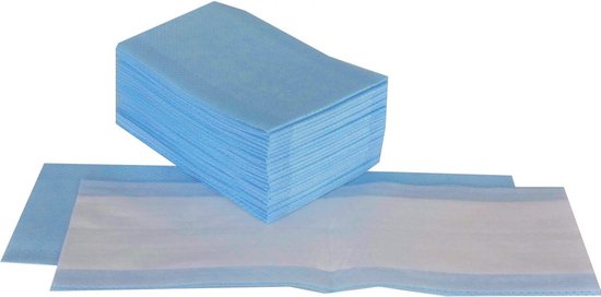 Vlakmop disposable blauw voor velcro-houder 41cm (20x10st.)