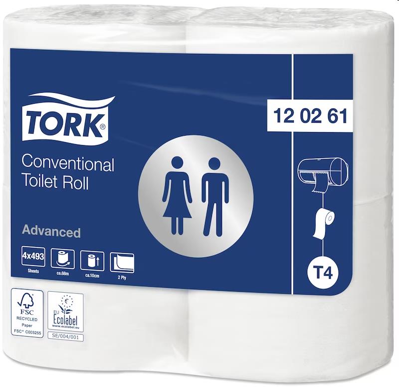 Tork Advanced toiletpapier 2 laags wit 24 rol a 496V (T4)