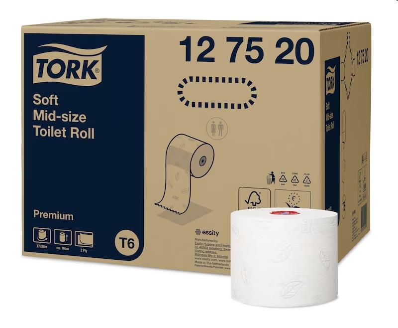 Tork Zacht Mid-size Toiletpapier Premium 2-lgs 27 rol (T6)