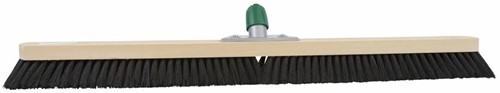 Zaalbezem gemengd haar 1m met steelaansluiting