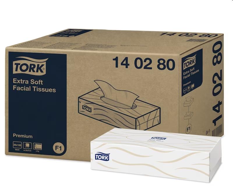 Tork Extra Zachte Facial Tissues Premium 30x100 tissues