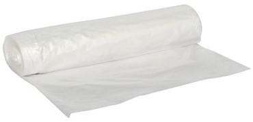 Afvalzak HDPE 50x55 15my (25L) transparant per rol á 50st.