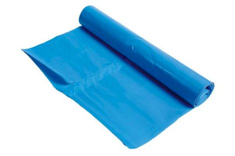 Afvalzak 70x110 25my (120L) blauw per rol á 20 stuks (80% gerecycled materiaal)