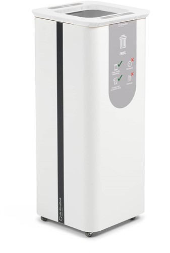 BinBin Globular - Afvalbak - 60x1 - Full White - 60L