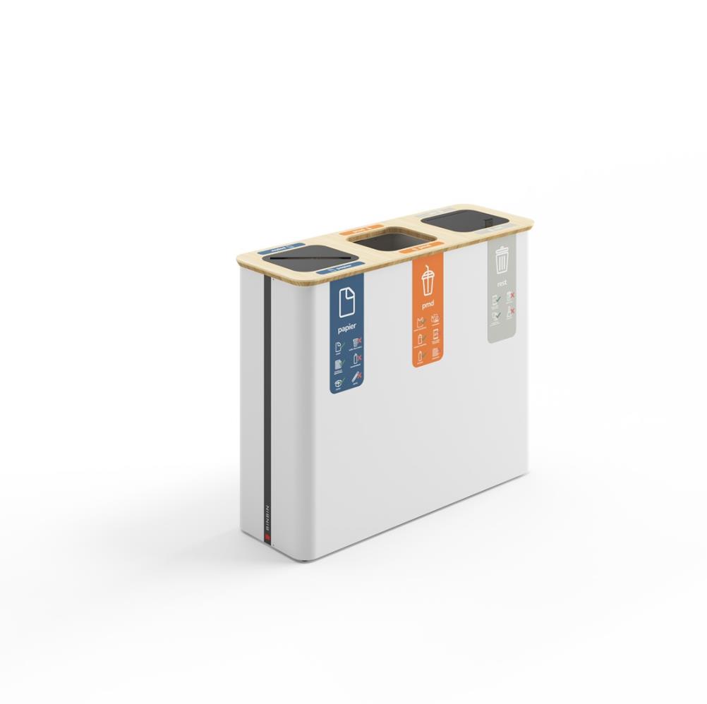 BinBin Globular - Afvalbak - 60x3 - White - 60L