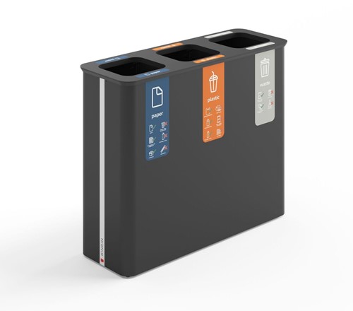 BinBin Globular - 60x3 - Full Black - 60L