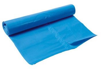 Afvalzak 58x100 23my (70L) blauw per rol á 20st.