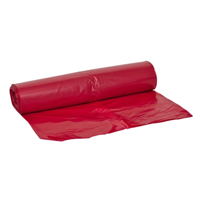 Afvalzak 90x120 35my (190L) rood per rol á 10st.