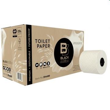 Black GreenGrow toiletpapier Systeemrol met dop 24x100m.