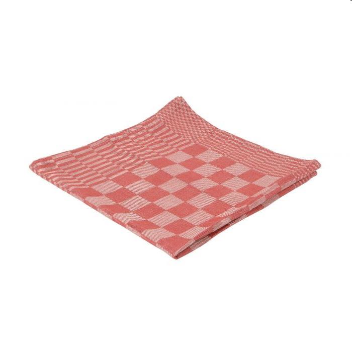 Theedoeken blok rood 65x65 cm (10st.)