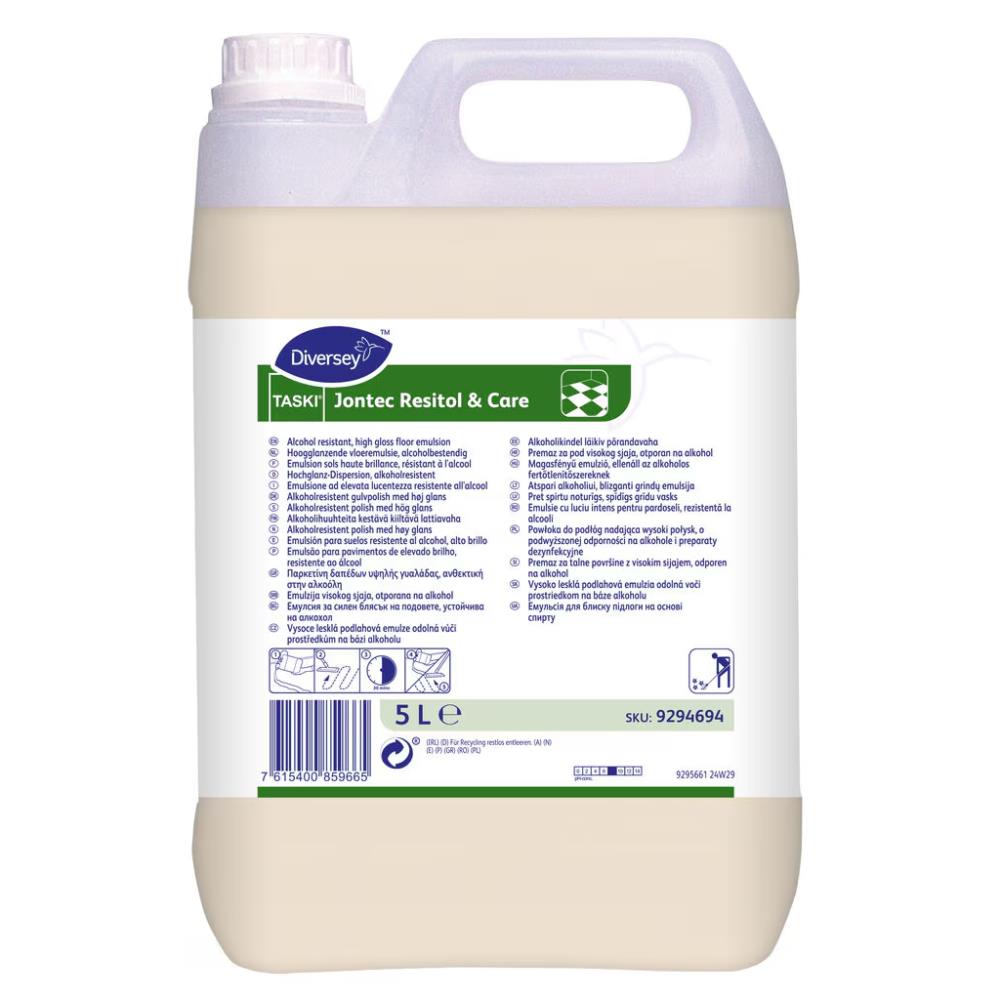 TASKI Jontec Resitol & Care 2x5L - Hoogglans vloeremulsie, alcoholbestendig