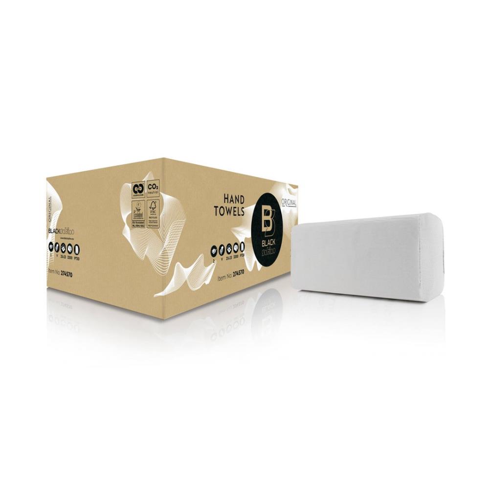 BlackSatino handdoekjes Interfold ZZ-vouw 20x160st.