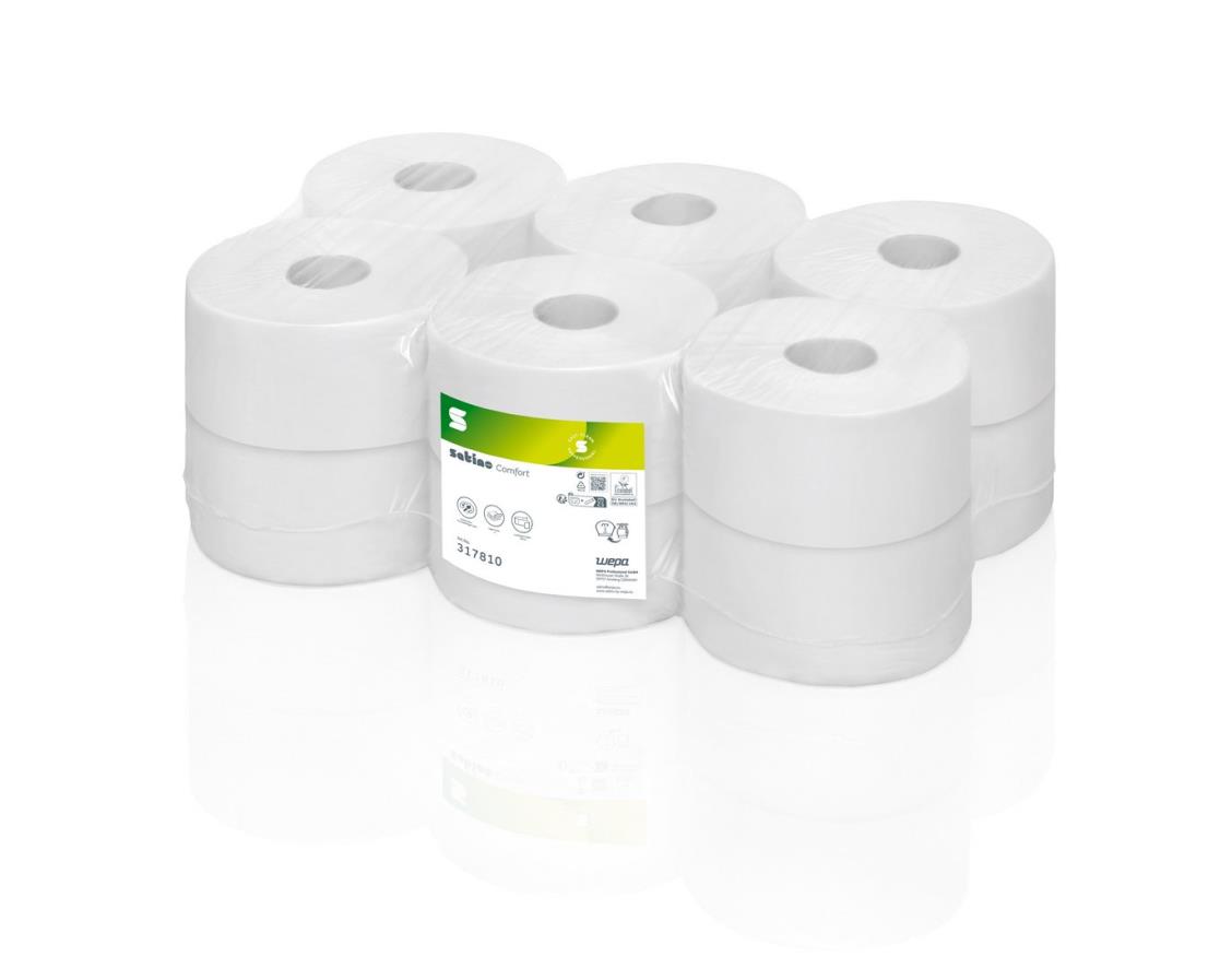 Satino Mini Jumbo toiletrollen 12x180m.