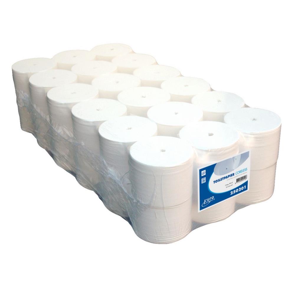 Euro Coreless toiletpapier 2-lgs wit 36x900V