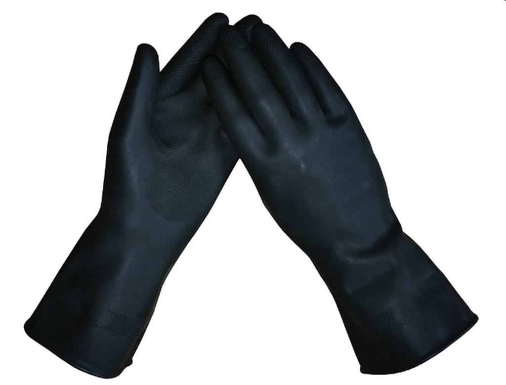 Marigold handschoen heavy duty black maat M