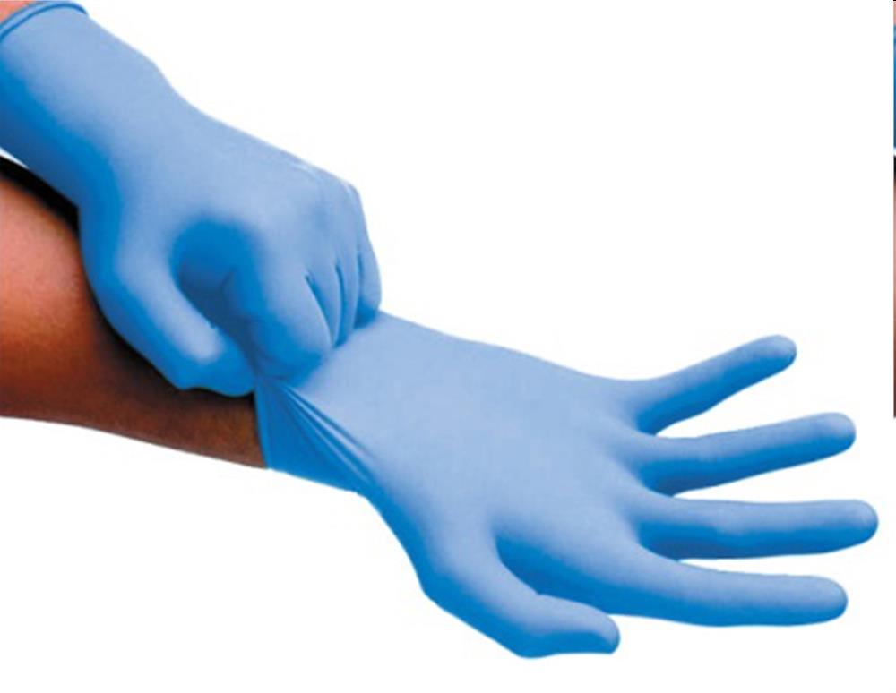 Nitril handschoenen ongepoederd wit maat M 100st.