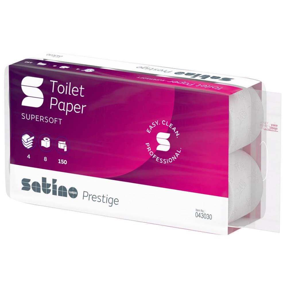 Satino Prestige toiletpapier 4-lgs 9x8rol 150 vel