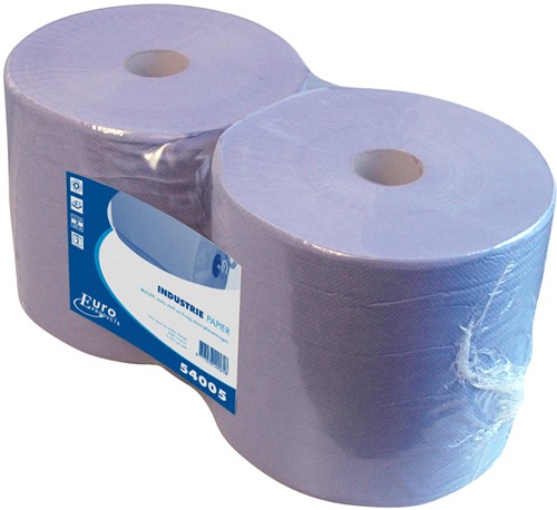 Euro Industrierol blauw 2-lgs 2 rol á 380mx26cm