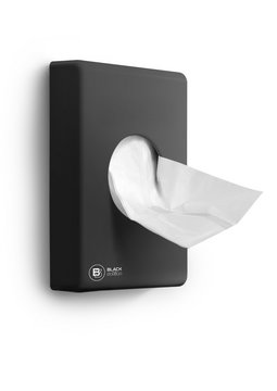 BlackSatino Black hygienezakjesdispenser