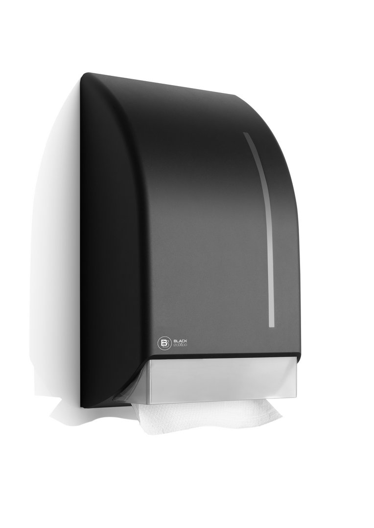 BlackSatino handdoekdispenser zwart