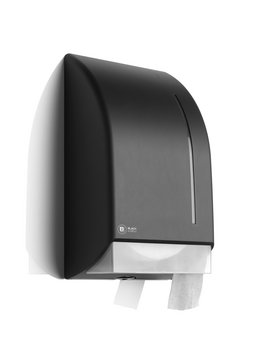 BlackSatino Jumbo toiletroldispenser zwart