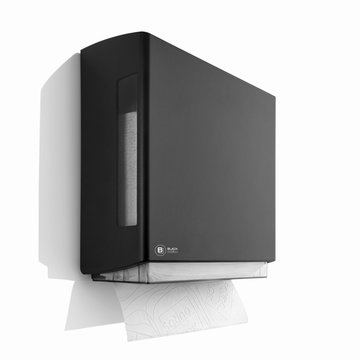 BlackSatino Handdoekdispenser Zwart - Z-vouw