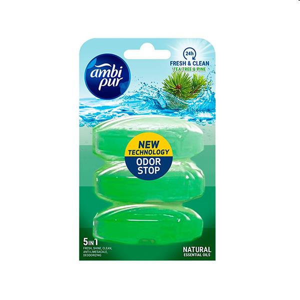 Ambi Pur toiletblok Flush Tea Tree & Pine navulling 3x55ml
