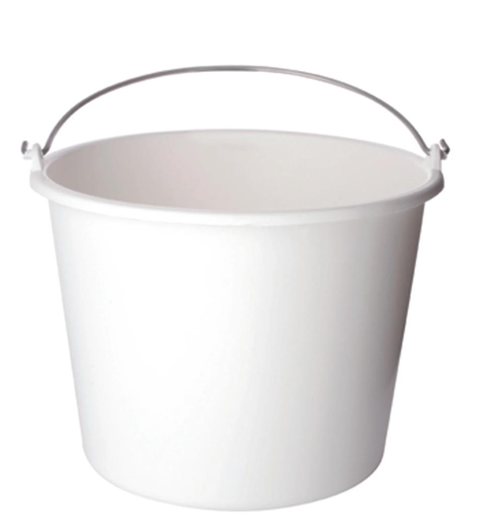 Bouwemmer wit 12L