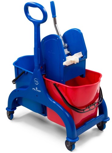 Filmop Mopwagen 2x25L zonder pers *100%gerecycled kunststof*