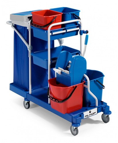 Filmop Sanitair werkwagen *100% GERECYCLED kunststof*