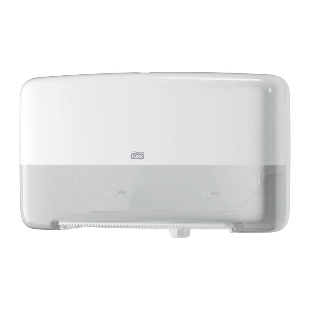 Tork Twin Mini Jumbo toiletrol dispenser wit (T2)