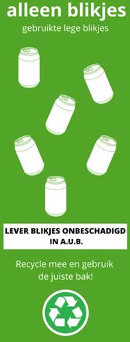 Bonton - Sticker - 'Blikjes'' - Voorkant