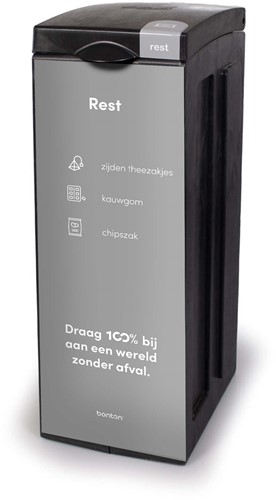 Bonton - Sticker - ''Restafval'' voorkant