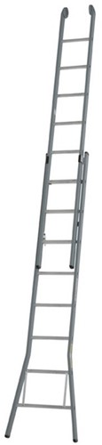 Dirks 2-delige glazenwasladder 2x11-30 optrede